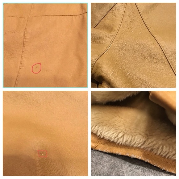 Vintage Fitz Wright Womens Leather Trench Coat Size S Hooded Maxi Penny Lane - Picture 14 of 16